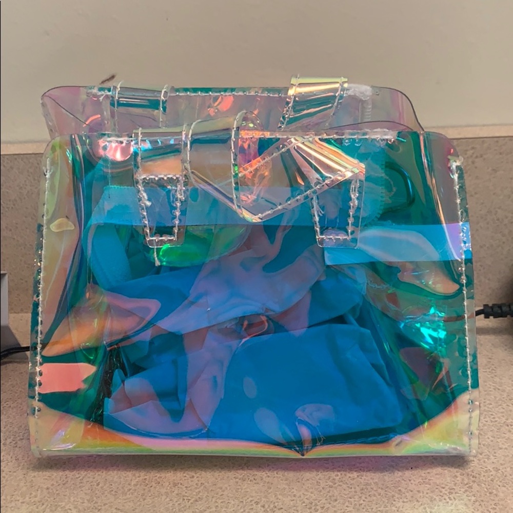 Iridescent small handbag